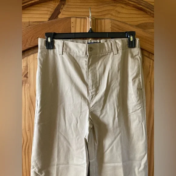 Boys Lands End tan khaki chino uniform pants lots of pair size